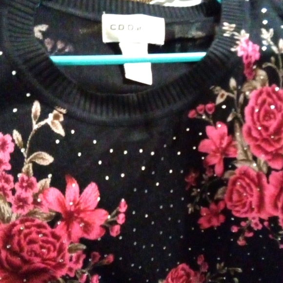C d daniels soft floral sweater.plus size 2x. Nwot! - Picture 1 of 3